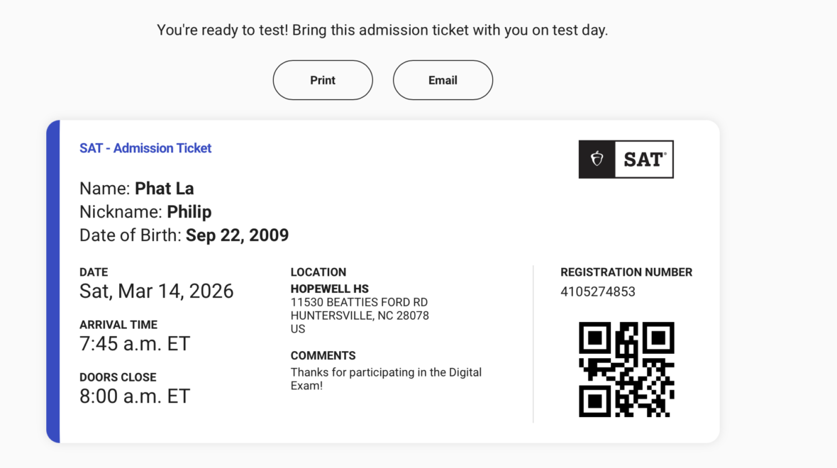 My First Time Taking the SAT